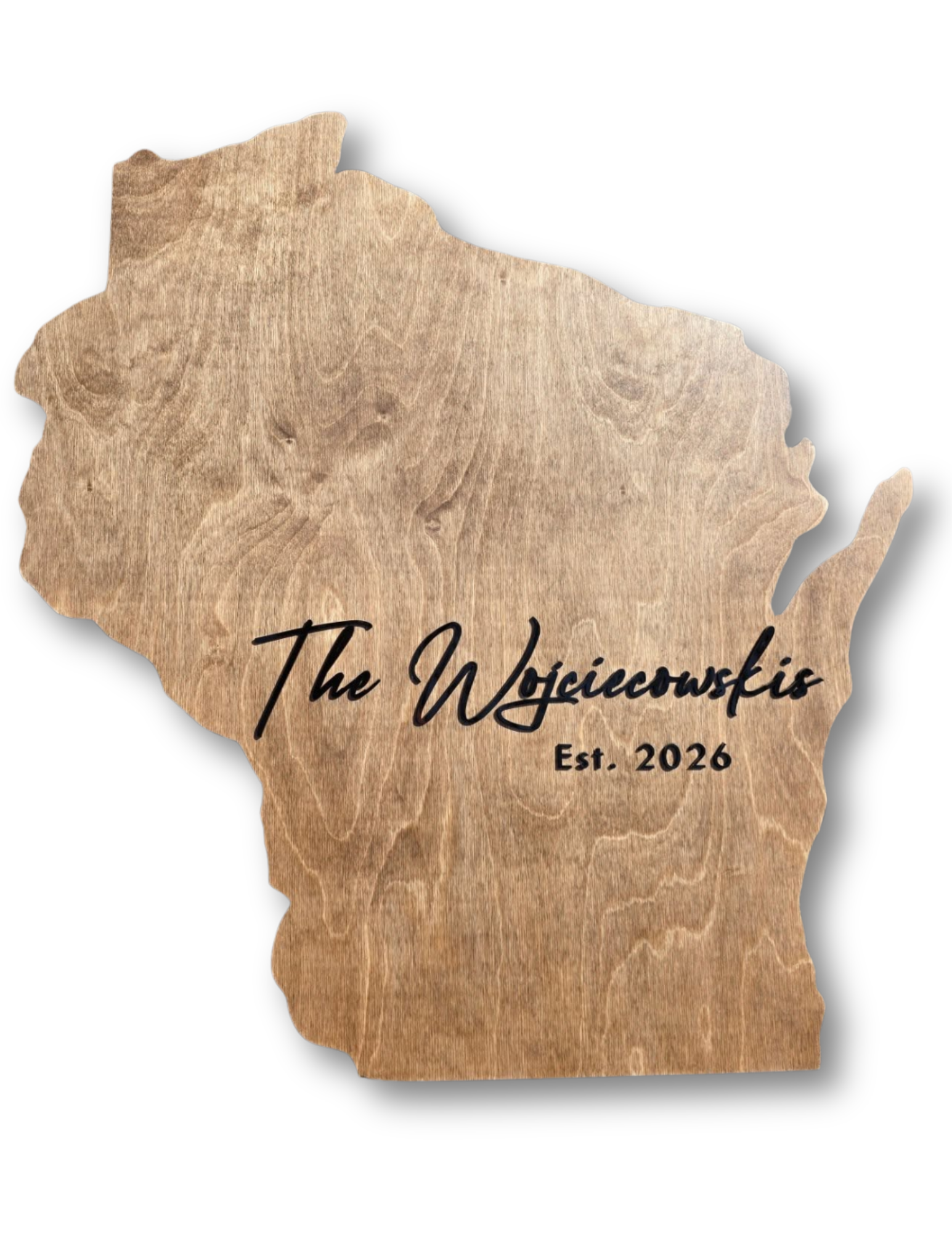 Wedding Guest book-Wisconsin Shape
